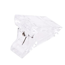 Nail Tip Clip for Gel and Acrylic Extensions, Transparent Clamp for Secure Tip Positioning