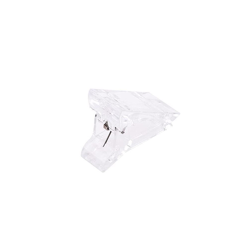 Nail Tip Clip for Gel and Acrylic Extensions, Transparent Clamp for Secure Tip Positioning