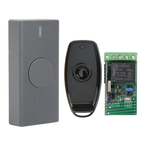Wireless Access Control System with Remote & Exit Button, 10A, 50m