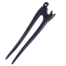 Wooden Hair Pin for Women Vintage UShaped Cat Hair Stick Handmade Durable Bun Holder 5 Inch