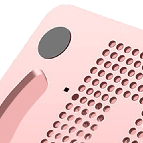 Pink Silicone PP & ABS 8-Gear Foldable Laptop Cooling Stand 2