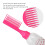 Hair Dye Applicator Bottle 3 Pack Clear Plastic with Scale Ergonomic Design 4