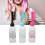 Hair Dye Applicator Bottle 3 Pack Clear Plastic with Scale Ergonomic Design 12