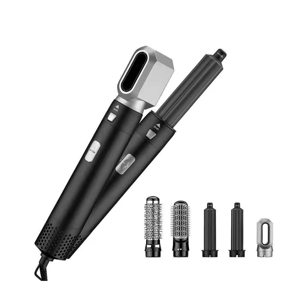5 in 1 Hair Dryer Brush with Hot Air Styler, Curling and Straightening Attachments, AU Plug