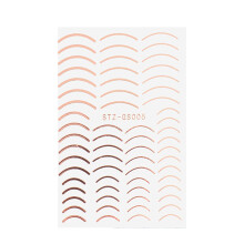 Rose Gold Half Moon Nail Striping Tape Ultra Thin Nonfading DIY Manicure Art Stickers