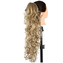 32 Inch Curly Ponytail Extension with Quick Clip, Heat Resistant Synthetic Hairpiece for Instant Volume
