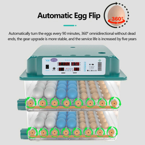 192 Egg Incubator Tray with Automatic Egg Turner and Humidity Control for Poultry Hatching 1