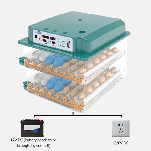 192 Egg Incubator Tray with Automatic Egg Turner and Humidity Control for Poultry Hatching 2