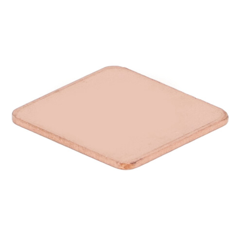 100pc Red Copper Cooler Thermal Pads 2