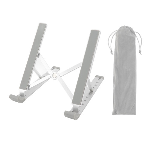 Foldable Aluminum Laptop Stand Adjustable 155mm Height Black 1