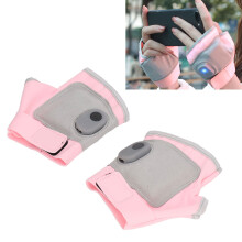 2 Pcs Heated Glove Set, 5W, 2000mAh, Pink, USB Rechargeable