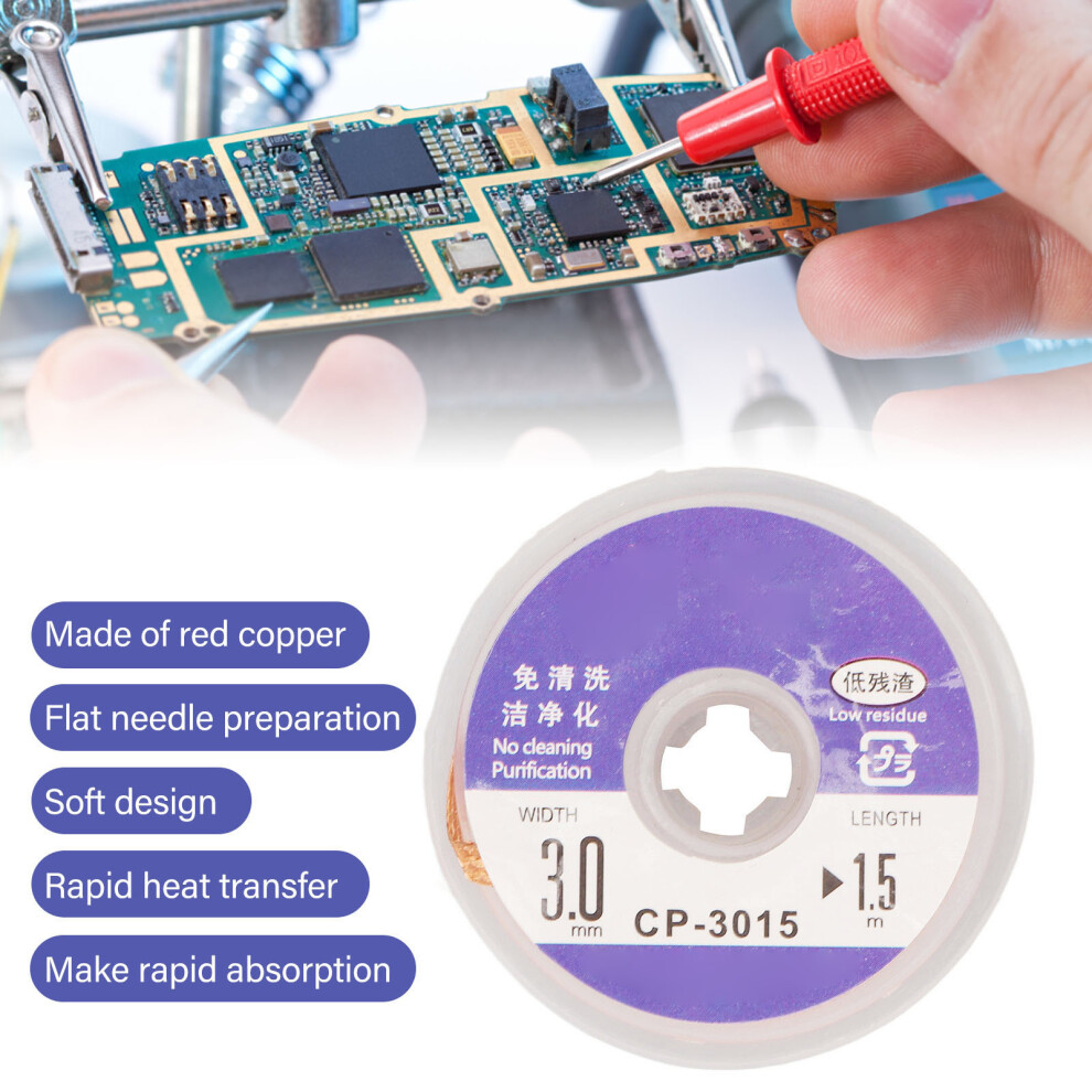 No Clean Desoldering Braid 1.5m