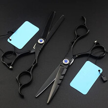 Professional 6 Inch Hair Cutting Scissors Set Japan 440C Barber Shears with Thinning Scissors