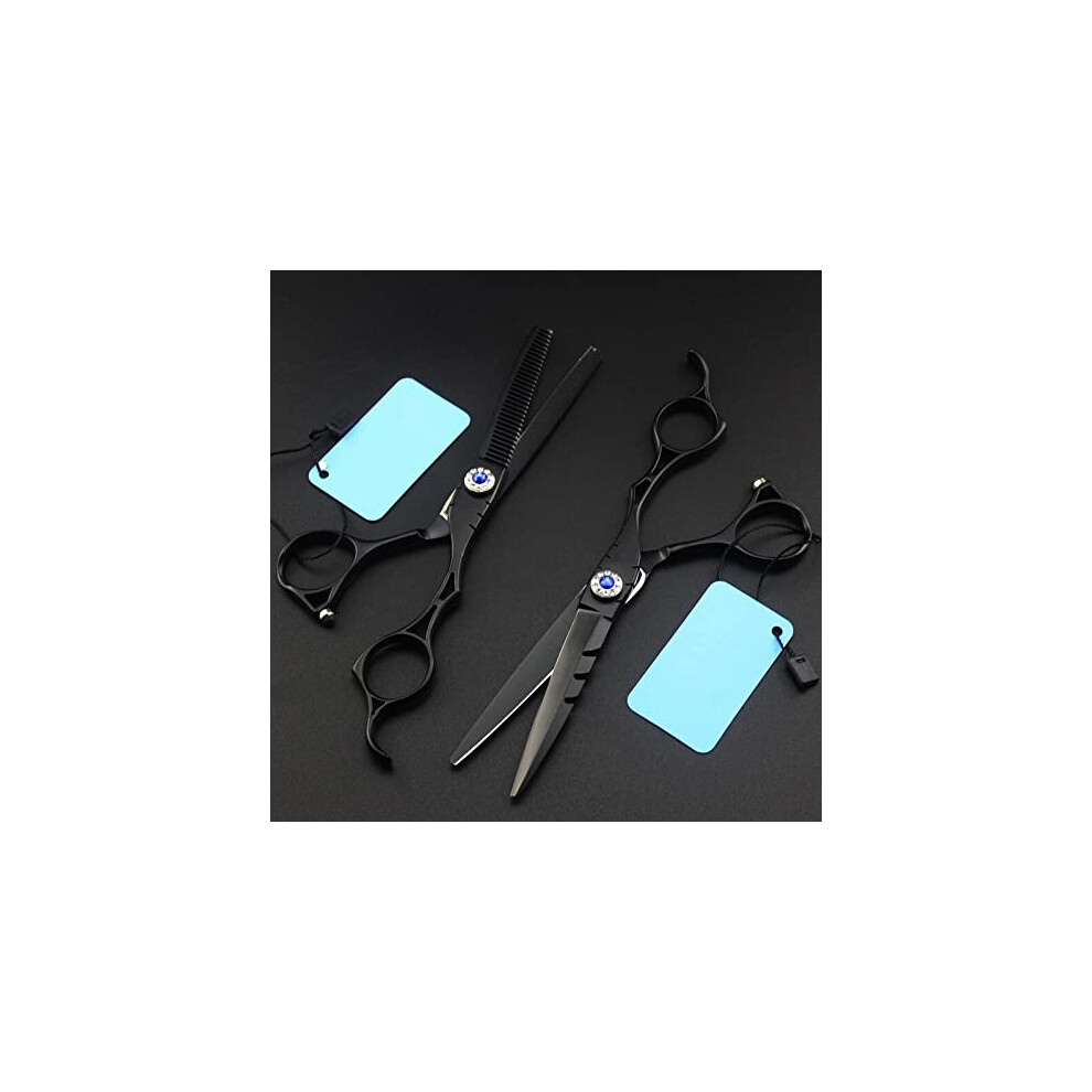 Professional 6 Inch Hair Cutting Scissors Set Japan 440C Barber Shears with Thinning Scissors