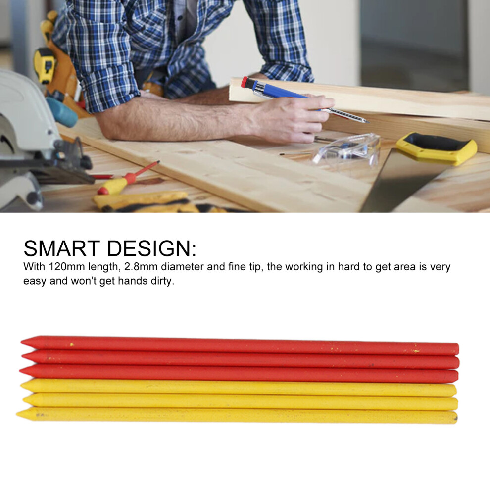 2.8mm Carpenter Pencil Refill 6 Pack