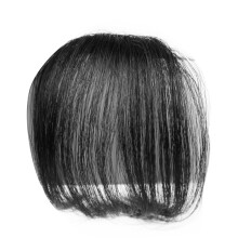 Clip in Bangs Hair Extensions Black HeatResistant Synthetic Fringe Natural Matte Finish