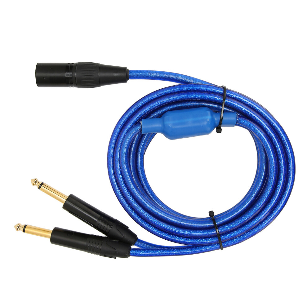 Xlr To Dual 6.35Mm Stereo Mono Cable 3.3Ft For Mixer Effector 3541389996401