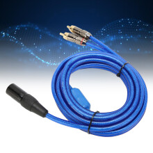 XLR Male to Dual RCA Sound Cable 3m for Effects & Mixer