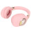 Cute Pink Bluetooth Gaming Headset with LED Light, 400mAh, 15m Range 6
