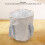 Foldable Polyester Double Layer Foot Tub – Collapsible Camping Bucket, Beige 9
