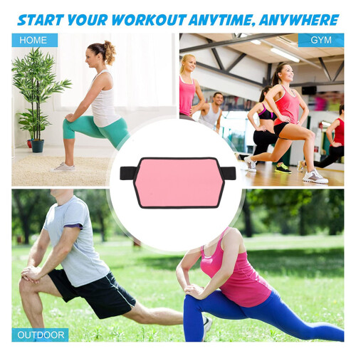 Pink PU Leather Hip Thrust Belt for Exercise 88 x 20.8cm 2