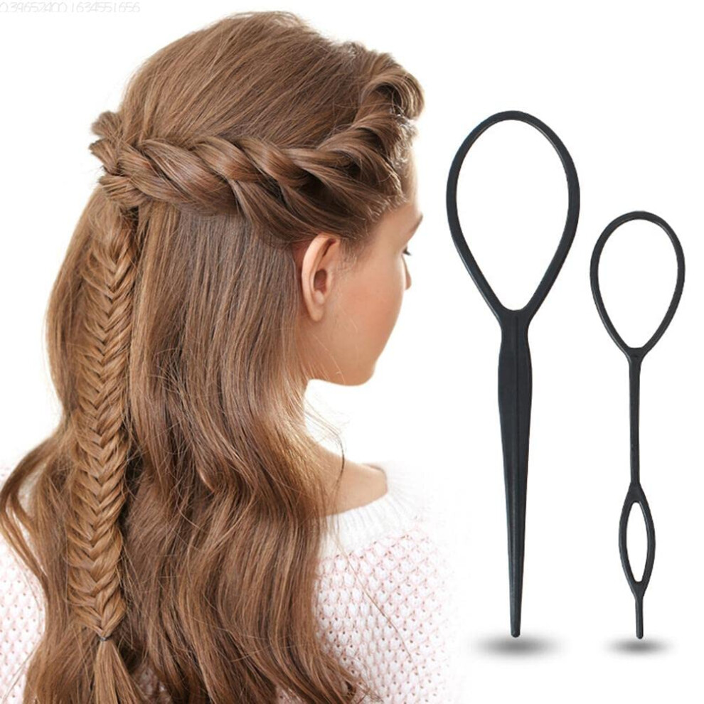 Unisex Hair Styling Tool Set 20Pcs Ponytail Maker With Hair Loop For Quick French Braid And Multiple Styles