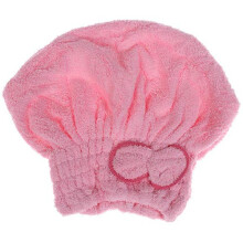 Pink Microfiber Hair Towel Wrap Quick Dry Turban for Women Super Absorbent Gentle Hair Protection
