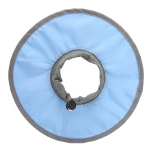 Waterproof Adjustable Cat Recovery Collar Post Surgery Light Blue L, L
