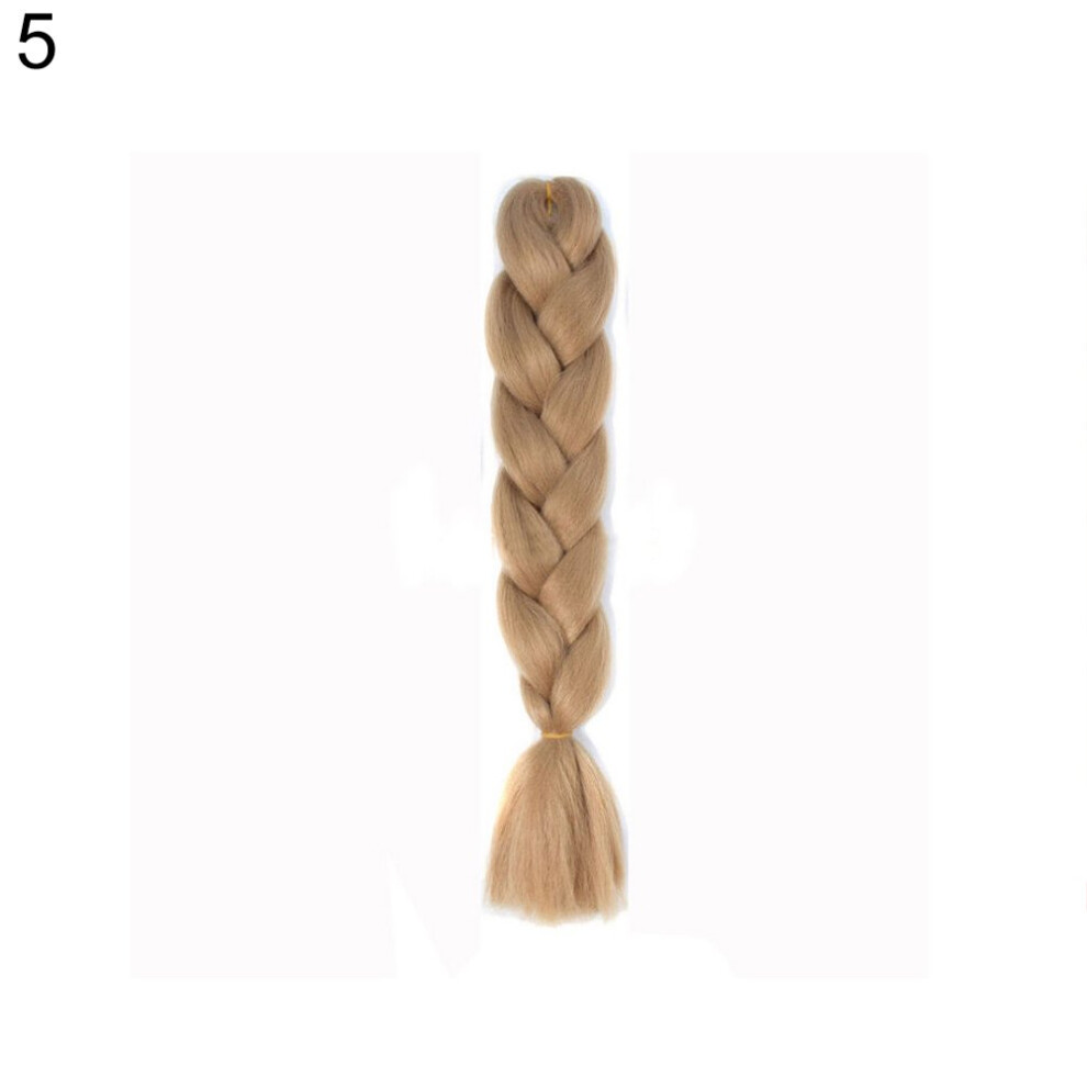 24 Inch Heat Resistant Twist Braiding Dreadlock Wig for Women Punk Style Synthetic Hair 5#