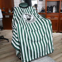 Hair Cutting Cape Waterproof Stain Resistant Full Coverage Green Salon Cape with Adjustable Closure