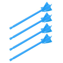 4Pcs Blue Resin Mixer Paddles 1/4in Hex Strong Uniform Mixing