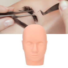 Silicone Mannequin Doll Face for Eyelash & Makeup Practice, 245x150mm