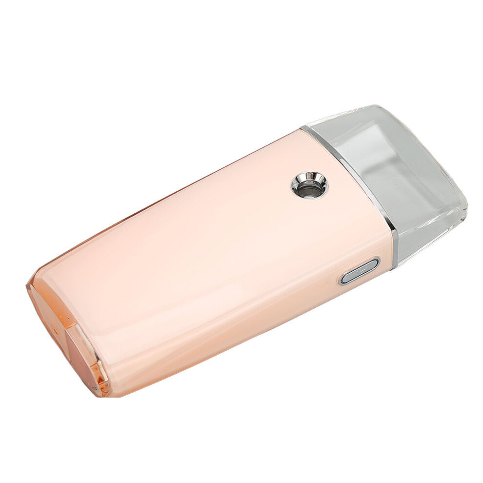 Pink Mini Facial Mist Sprayer, 18Ml Nano Water Tank, Usb Rechargeable