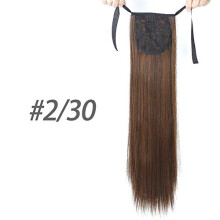 Clip In Ponytail Extension 22 Inch Long Straight Heat Resistant Synthetic Hairpiece for Women
