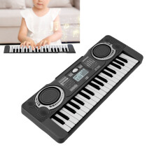 37-Key Kid’s Music Toy Piano in Black for Educational and Developmental Fun