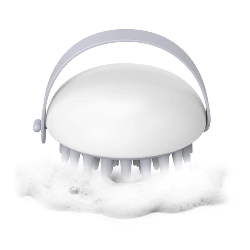 Silicone Scalp Massager Shampoo Brush for Hair Growth and Dandruff, Detachable Wet Dry Use