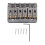 Electric Guitar Bridge 6 Strings 65mm Glossy Silver Hardtail Fixed Bridge 2