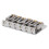 Electric Guitar Bridge 6 Strings 65mm Glossy Silver Hardtail Fixed Bridge 4