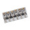 Electric Guitar Bridge 6 Strings 65mm Glossy Silver Hardtail Fixed Bridge 7