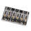 Electric Guitar Bridge 6 Strings 65mm Glossy Silver Hardtail Fixed Bridge 11