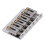 Electric Guitar Bridge 6 Strings 65mm Glossy Silver Hardtail Fixed Bridge 12