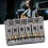 Electric Guitar Bridge 6 Strings 65mm Glossy Silver Hardtail Fixed Bridge 16