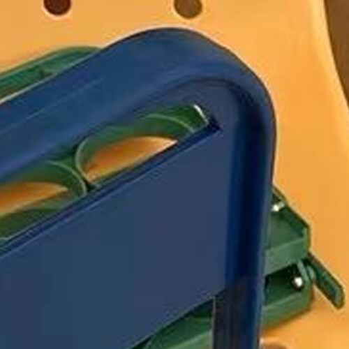 Foldable Blue Plastic Beer Bottle Rack Vintage Beverage Storage Basket