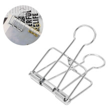 Metal Binder Clips 51mm 30pcs Hollow Tail Clamps Heavy Duty Office Paper Clips