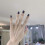 24pcs Square Head Short White Press On Nails, Reusable ABS False Nails for Quick Salon Style 2