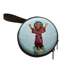 Catholic Rosary Pouch Coin Purses Rosary Beads Holders-pink1