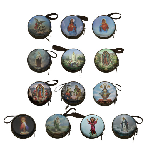 Catholic Rosary Pouch Religious Jewelry Storage Box-wave1 1