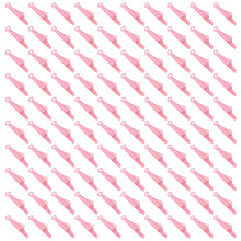 100 Stück Fisch-Kunststoff-Einfädler,-Rosa