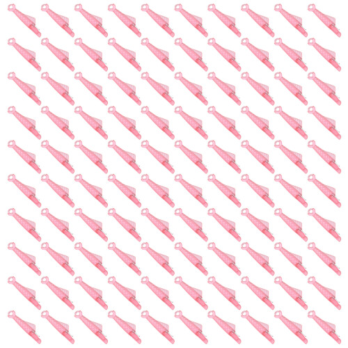 100 Stück Fisch-Kunststoff-Einfädler,-Rosa