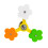 Rotating Flower Perch Windmill Toy For Small Bird Parrots 1